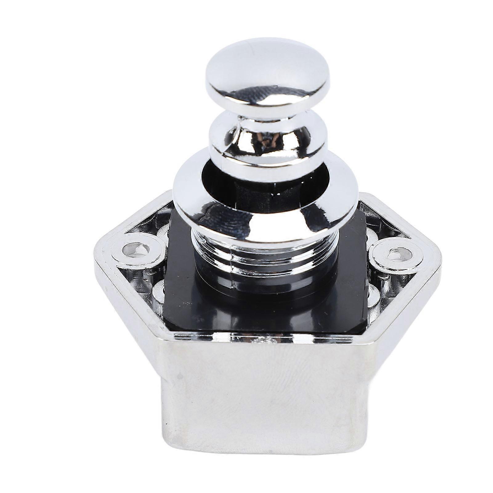 Push Button Latch Keyless Convenient Enhanced Security Easy Installation for RV Yacht Motorhome Caravan Chrome 