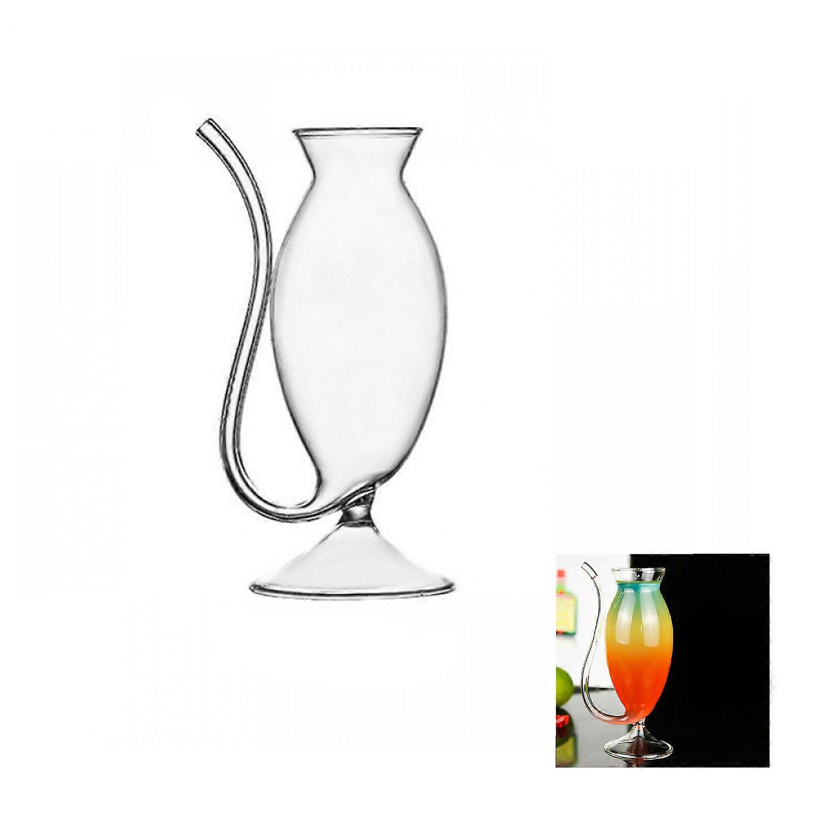 Creative Vampire Wine Glass with Drinking Tube for Parties and Home Use - 300ml
