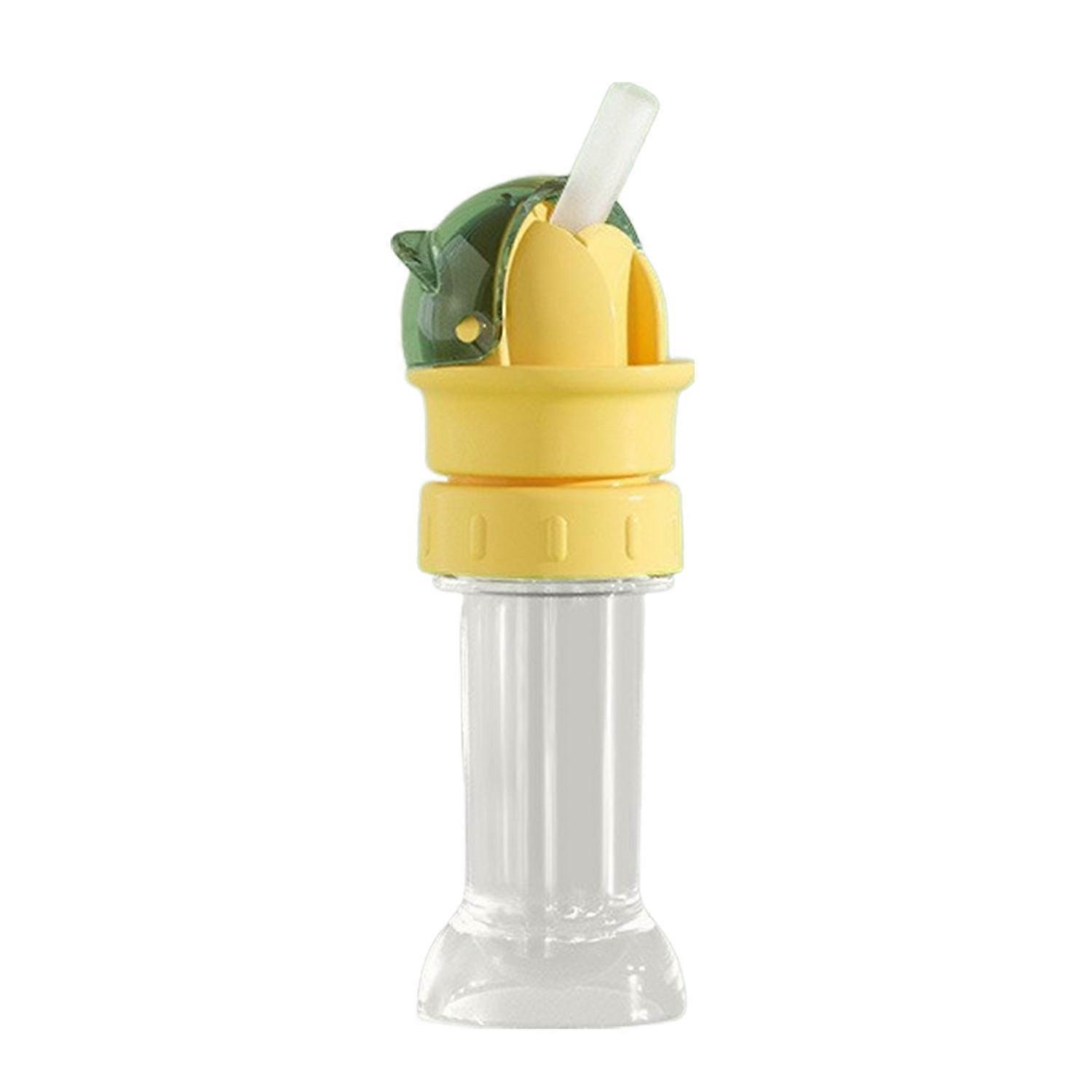 Reusable Water Bottle Lid with Straw Dustproof Cover Anti-Choking Straw Cap Portable Drinking Straw