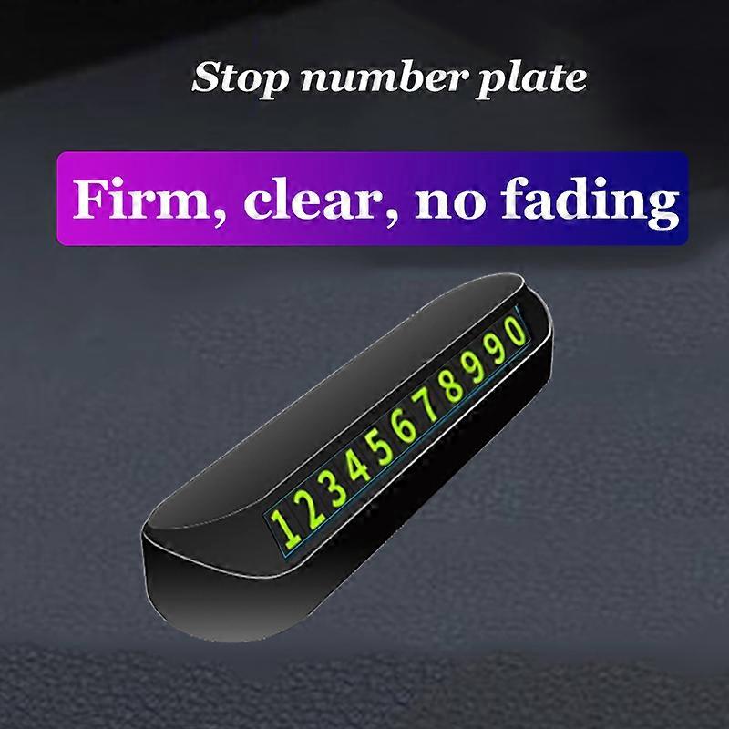 Car Phone Number Card Temporary Parking Card Plate Telephone Number Car Park Stop Automobile Accessories 13x2.5cm/