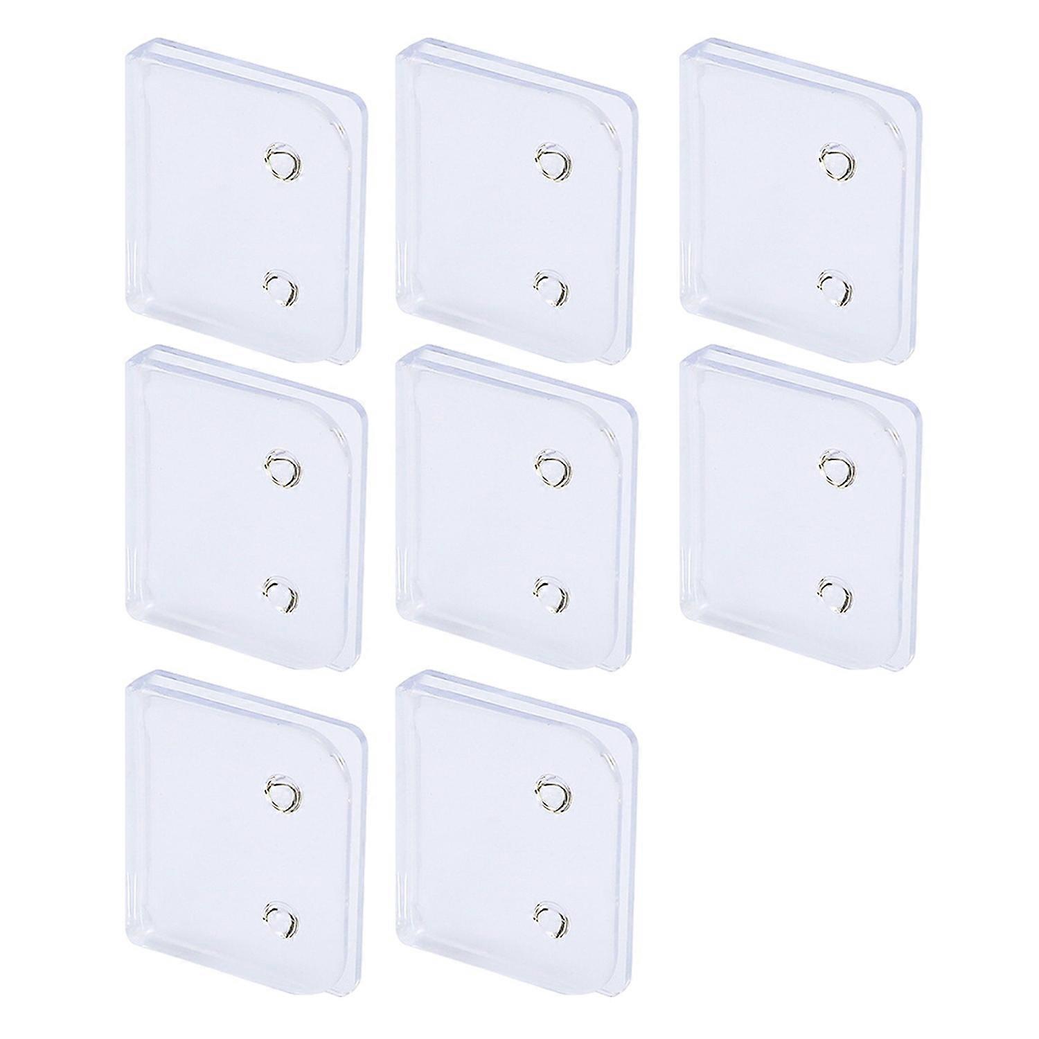 4/8Pcs Shower Curtain Clips Windproof Self Adhesive Easy Installation Reusable Versatile Bathroom