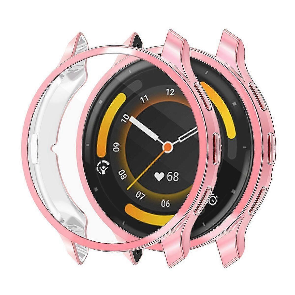 Electroplating Cover Tpu Frame Watch Case For Venu 3, With Screen  Pink