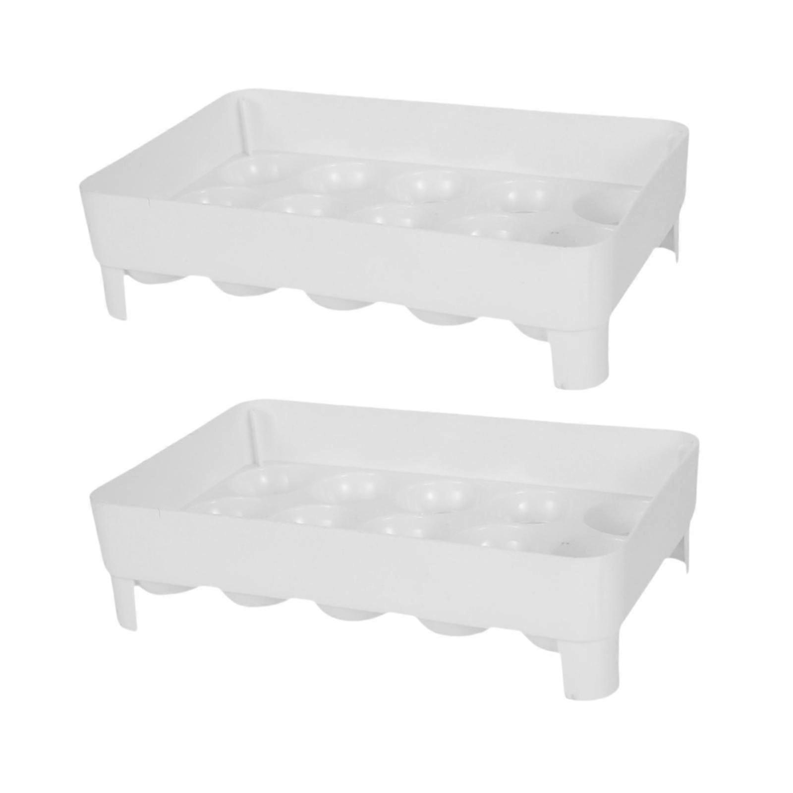 Refrigerator Egg Holder Home Kitchen Space Saving Countertop Egg Organizer