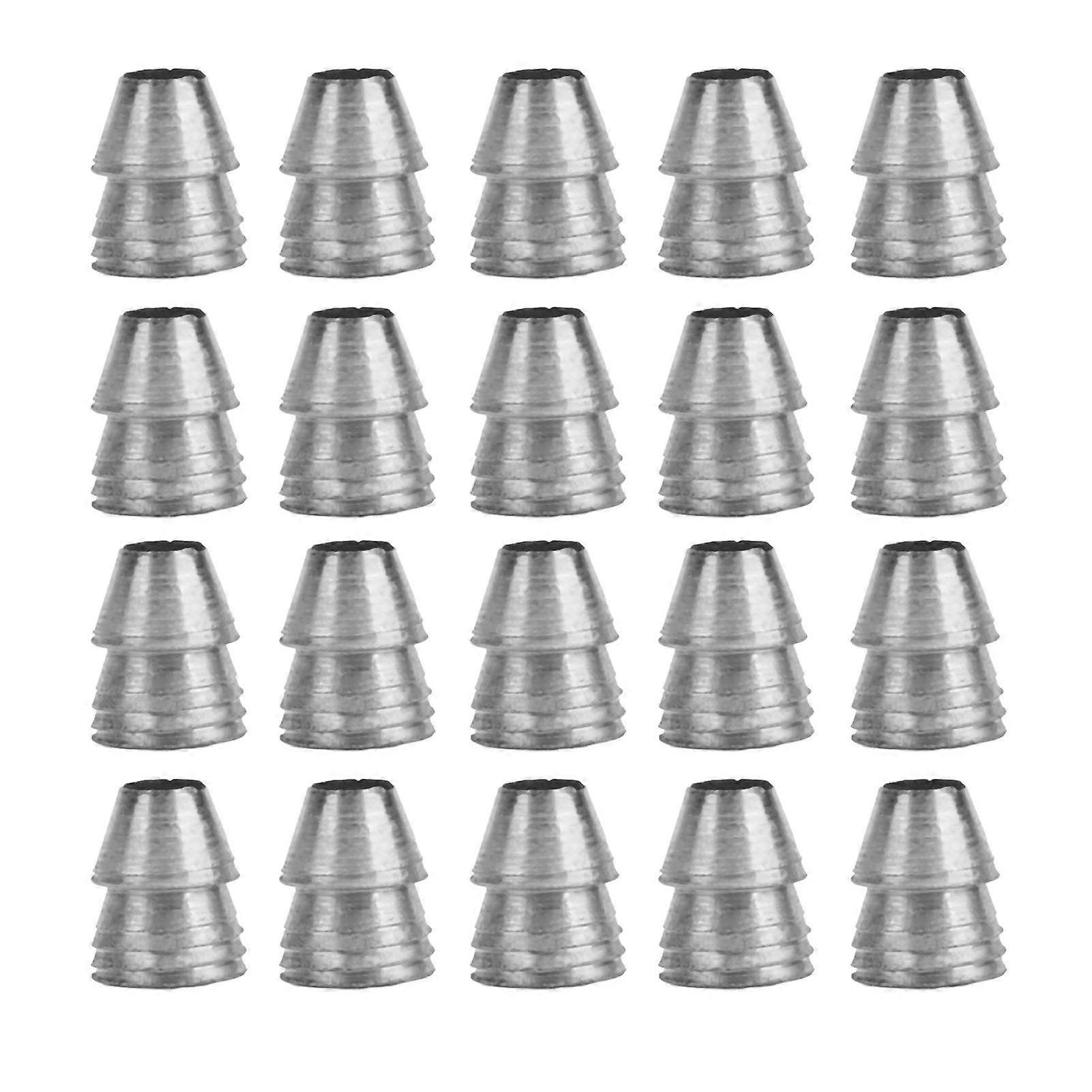 20pcs Safety Round Handle Wedges Steel Hammer Handle Splitting Wedge Set for Axe Claw Hammer Sledge Diameter 13mm / 0.51in