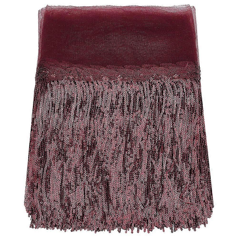 Sequin Tassel Trimming Indian Red 250mm tassel: about 180mm