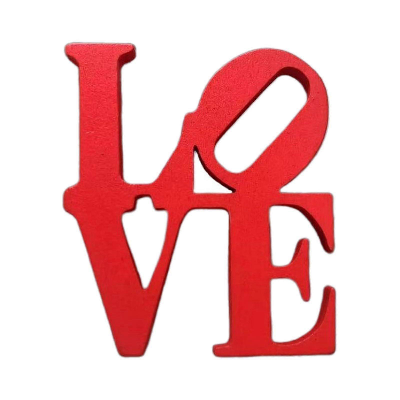 Valentinsdag LOVE pyntegjenstander