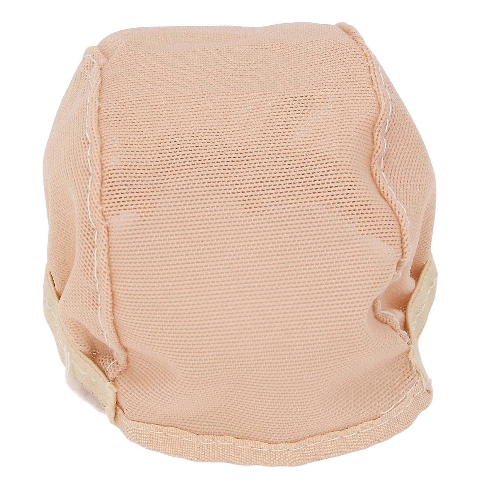 2 Pieces Doll Wig Caps Miniature Cotton Doll Liner Weaving Stretchy Net Cap for Decoration and Modification Type 1 for 26‑28cm Head