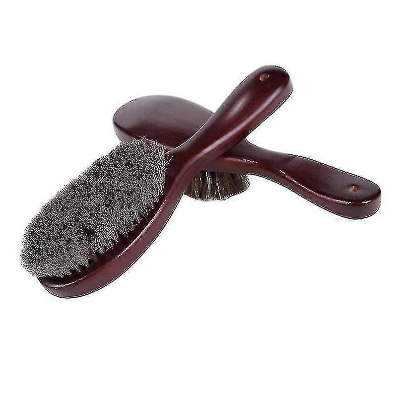 Giysi Fırçası Yumuşak At Kılı Ve Ahşap Saplı Konfeksiyon Fırçası Uyumlu Ceket Erkekler Uyumlular