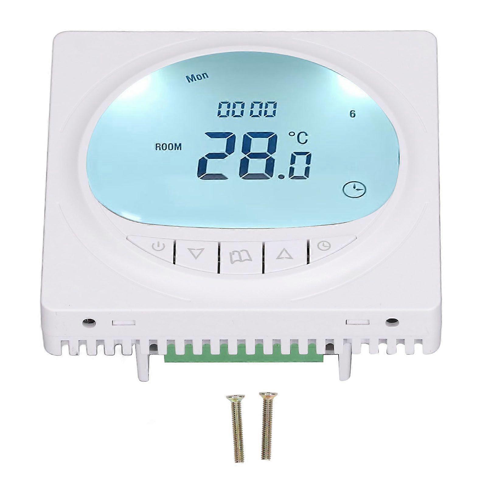 Water Floor Heating Thermostat LCD Display Smart Home Temperature Controller Panel 220V