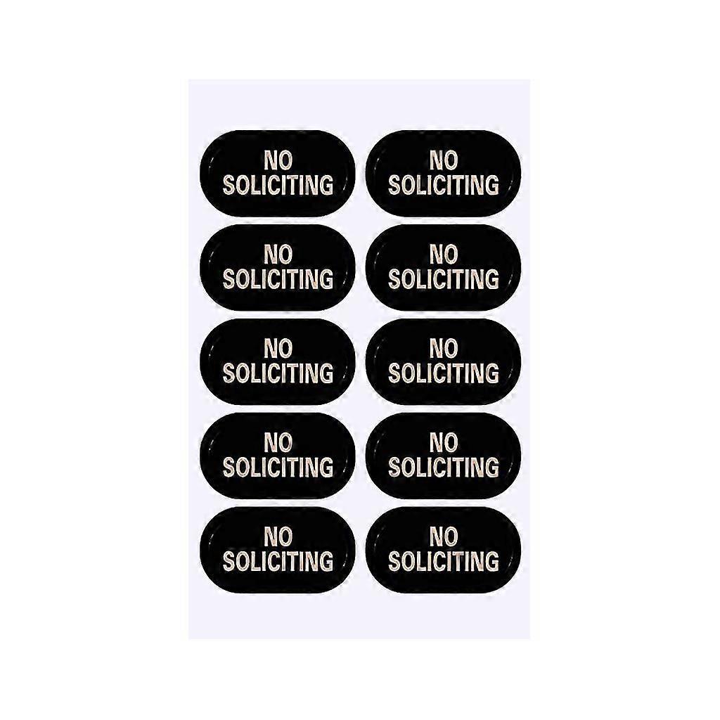 1/5/10 Pack No Solicitation Signs No Soliciting Sign Weatherproof Tiny Size