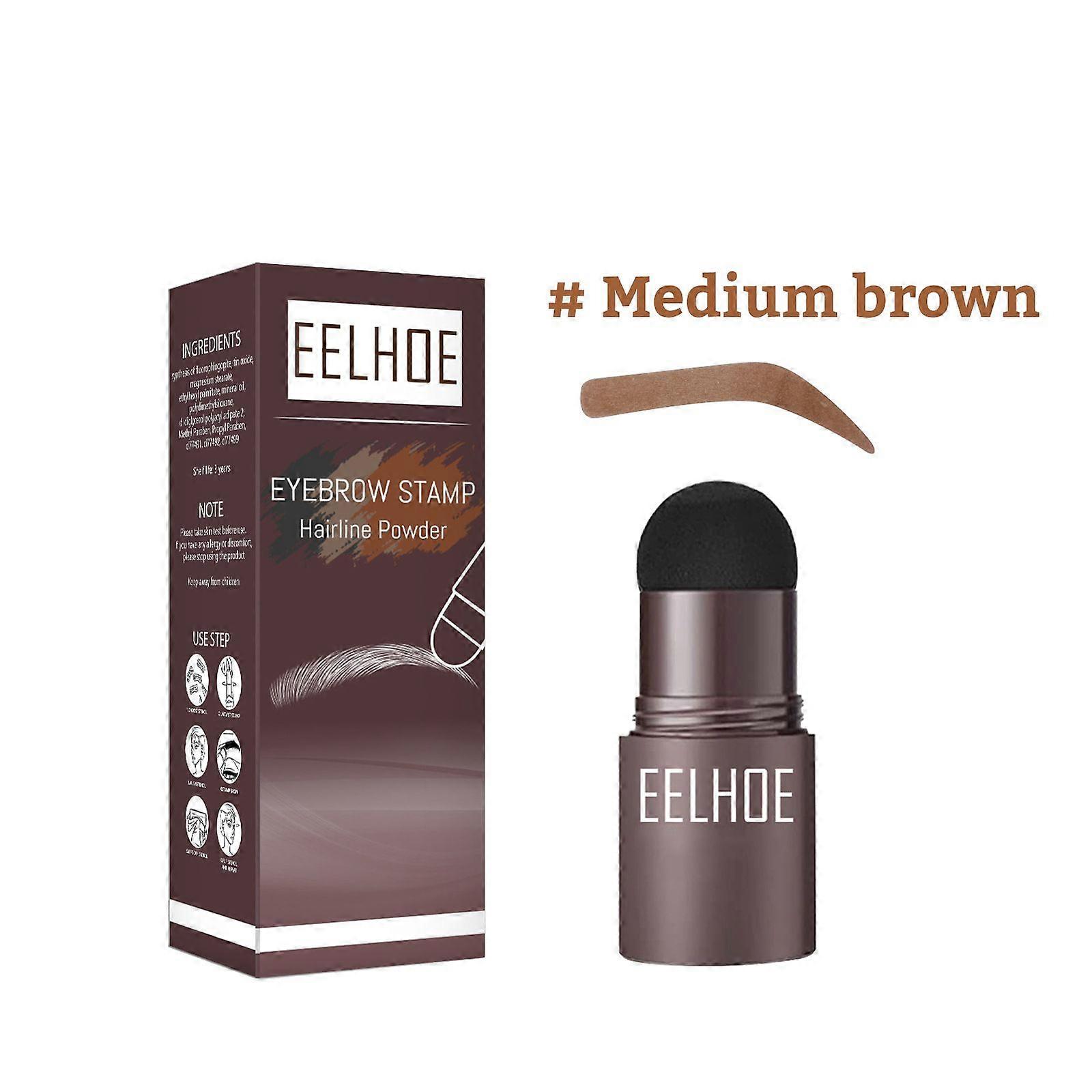 EELHOE Eyebrow Stamp, Lazy Eyebrows Fill Makeup Eyebrow Cake Waterproof Hairline Powder