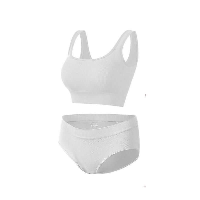 Women Seamless Lingerie Halter with Padding Bra and Panties Set