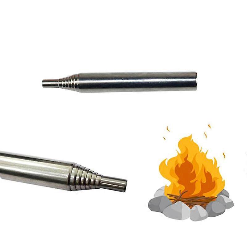 1PC Stainless Steel Pocket Bellows Folding Air Sandblasting Campfire Fire Tool for Camping Stove Picnic Cooking Charcoal BBQ