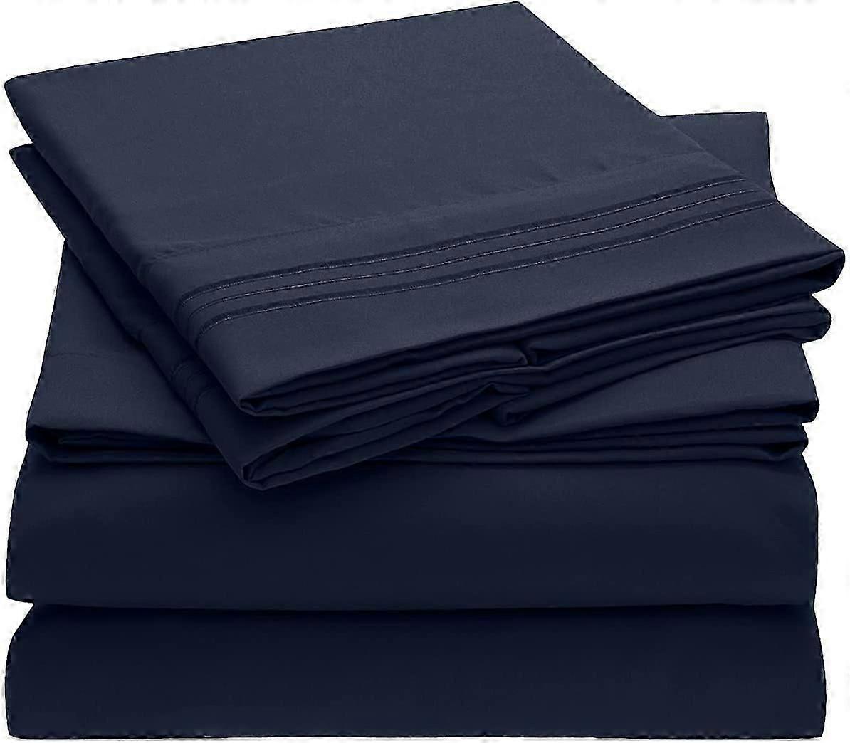 Twin Sheet Set - Twin Bedding for Boys - Extra Soft Cooling Bed Sheets - Wrinkle, Fade, Stain Resistant - 3 Piece (Twin, Royal Blue)