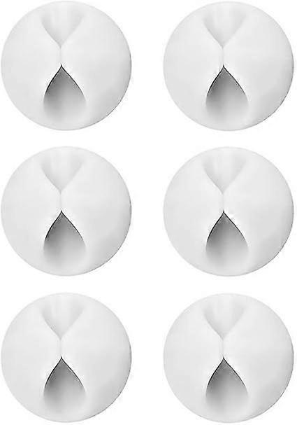 Xケーブル用パックケーブルクリップ、デスクから電源ケーブルへのマルチ、USB、イヤホン、家庭用ラップトップTV、オフィス、ホワイト2.6cm