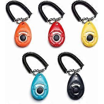 Hondenklikkers 5 Pack hondenklikkers met polsbandje - Clicker met grote knop, 5 kleuren