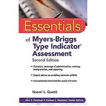Essentials of Myers Briggs Type Indicator Assessment