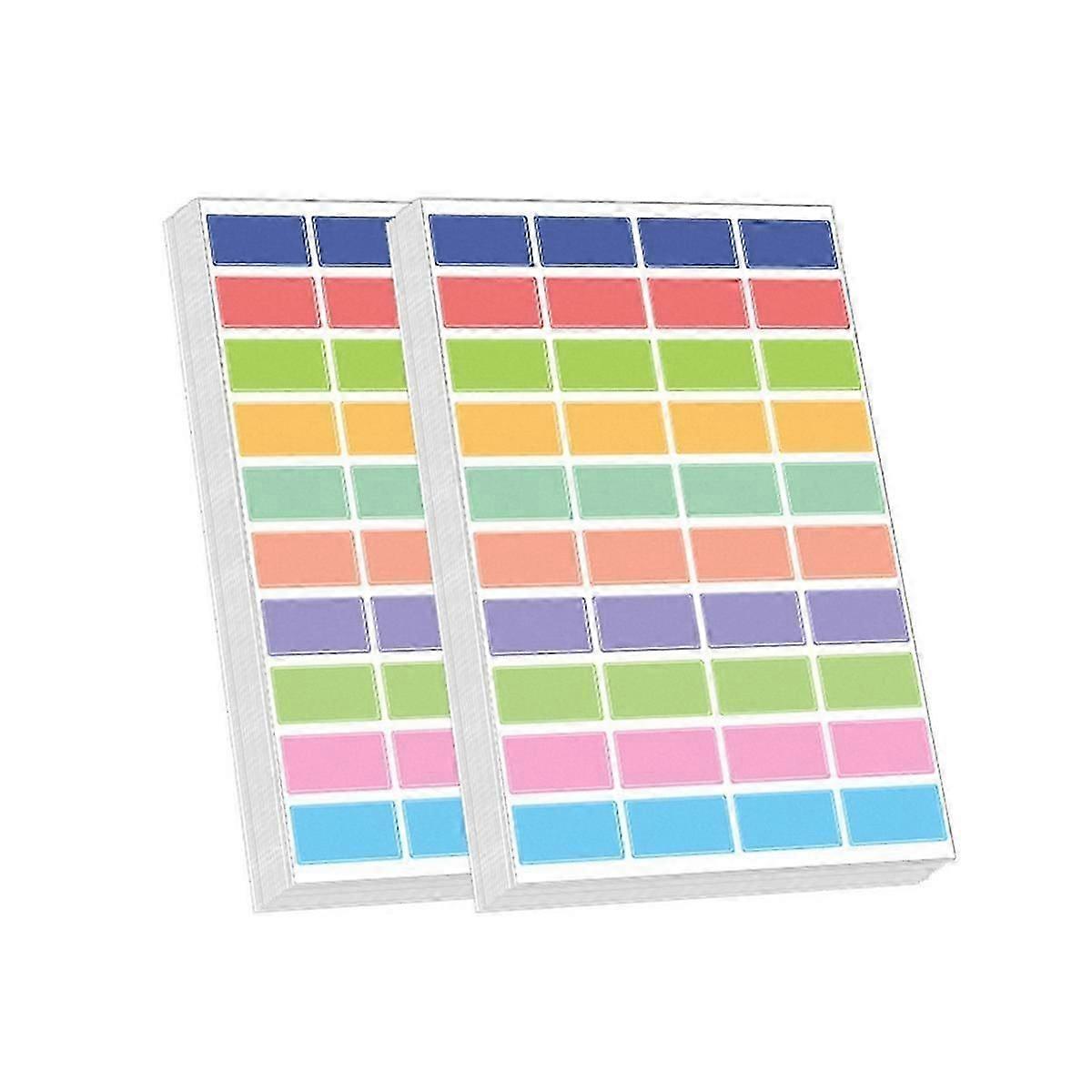 50 Sheets Children'S Paper Name Stickers for Pen Labelling / Multi-Coloured / 15 X 30 mm / Permanen