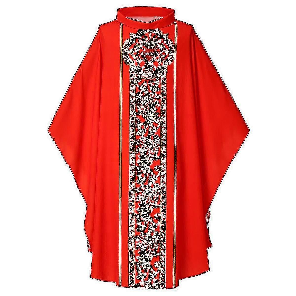 Celebrants Chasuble Mass Vestments Robe Priest Cosplay Costume Ssbgv ...