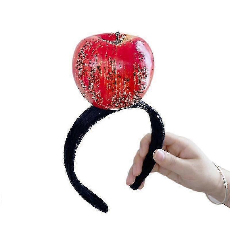 Tiara de banana com vegetais simulados Faixa de cabelo de pêssego de desenho animado Enfeite de cabeça engraçado