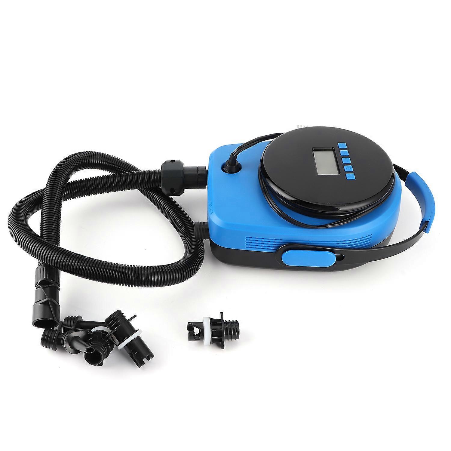Portable Electric Air Pump 20PSI High Pressure Dual Stage Inflation LCD Display for SUP Paddle