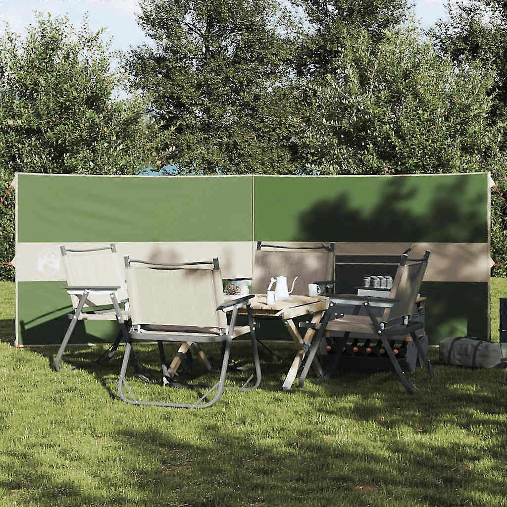 Camping Windshield Green 344x120 cm Waterproof