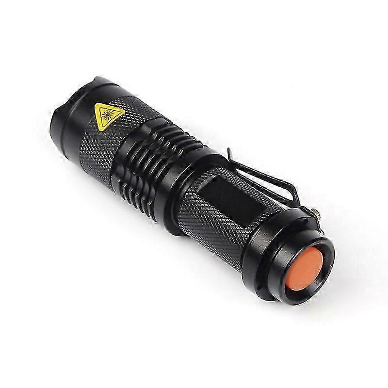 3 Modes LED Tactical Flashlight with Adjustable Focus Black
