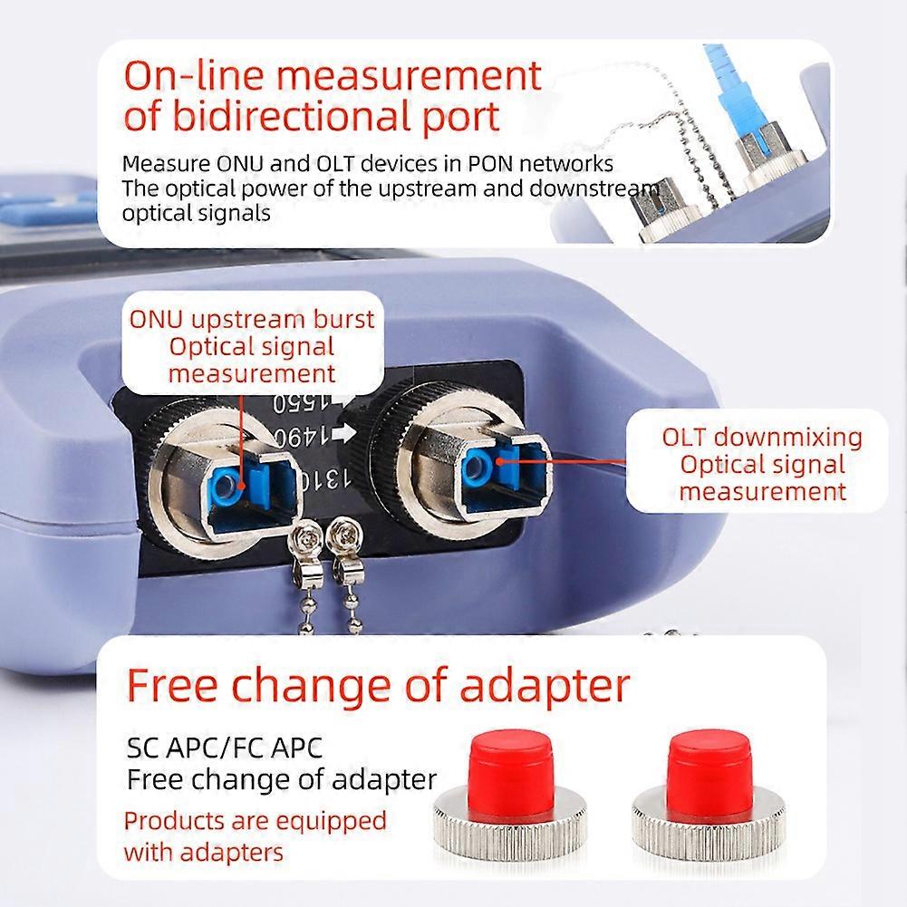 Handheld PON Power Meter for FTTX/ONT/OLT 1310/1490/1550nm 300U-UPC