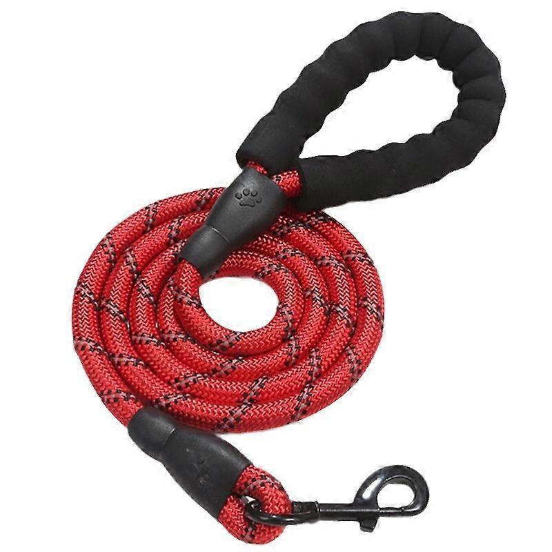 Large Dog Leash for Walking 5ft Heavy-Duty Nylon with Comfortable Handle for Medium to Large Breeds