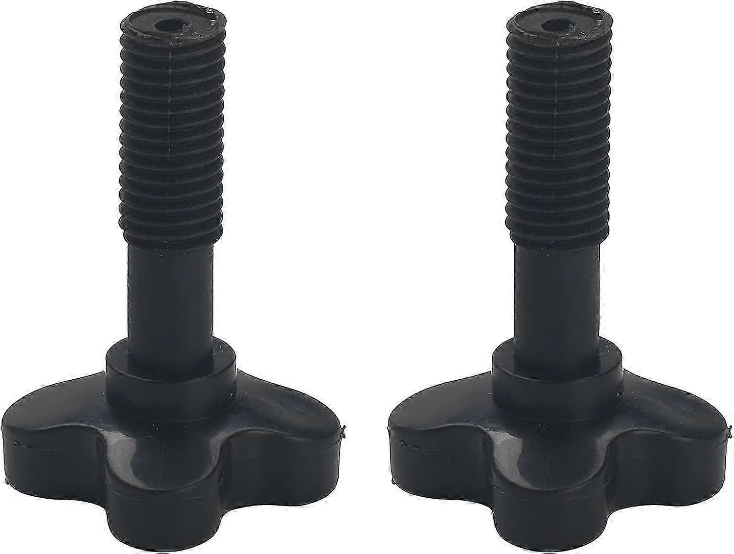 2PCS Plastic Fixing Screw Black M12 for Garden Swing Canopy Frame Edition 0621