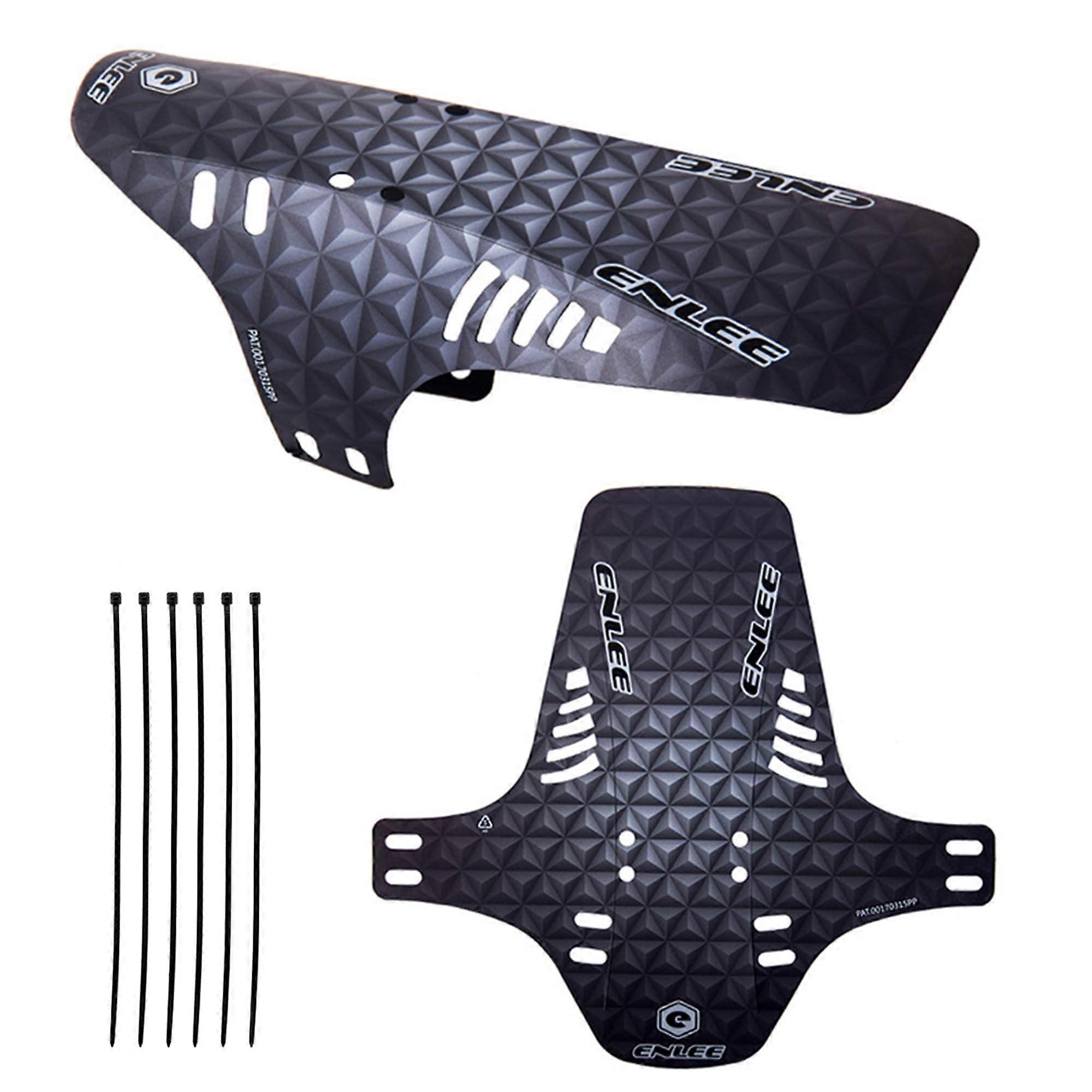 2 Parts Bike Fender Set for Road Bikes, Adjustable Width, Durable Plastic, Lightweight Design, Easy Installation