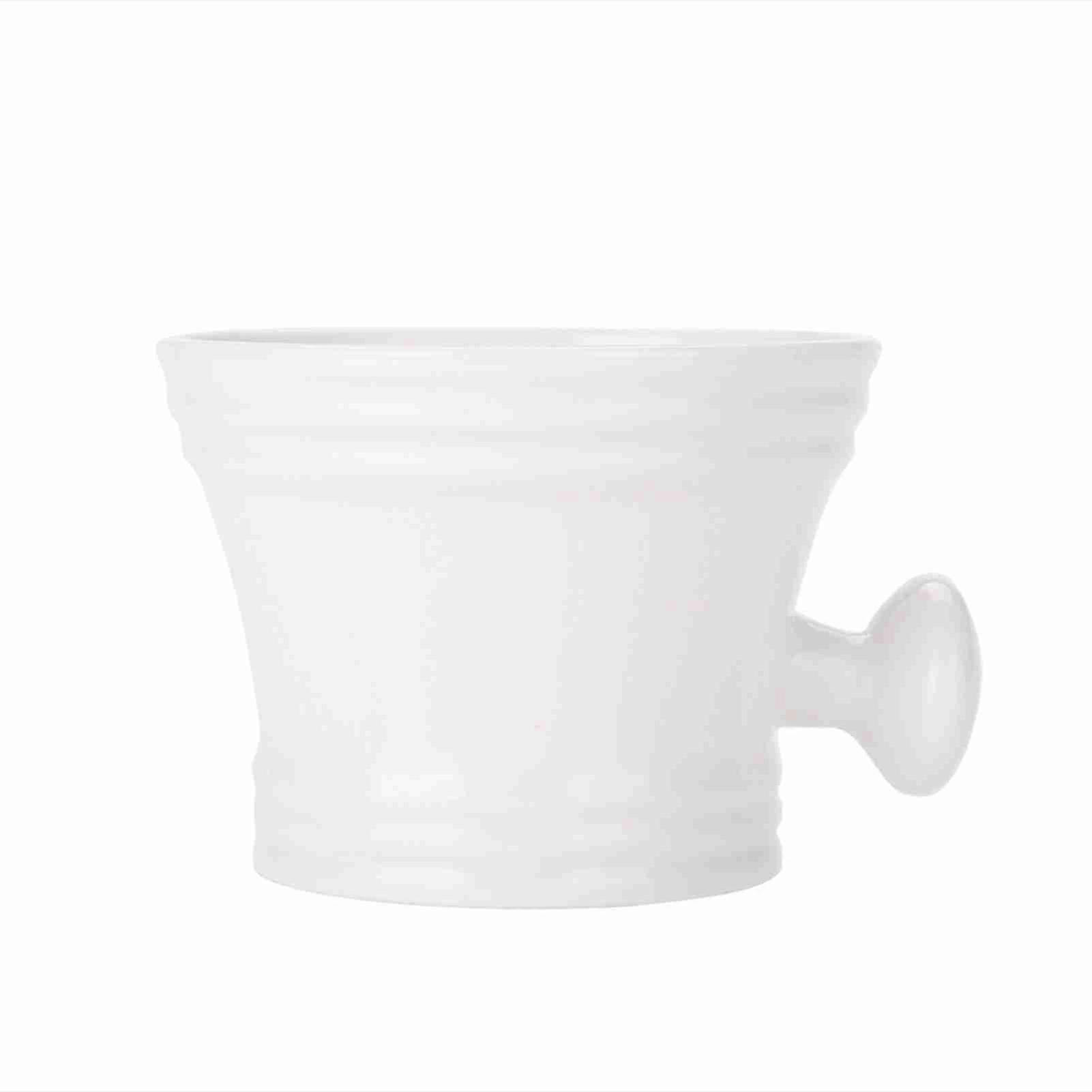 Plastic Shaving Soap Bowl Foam Shaving Soap Cream Bowl Men Shaving Bowl (White)