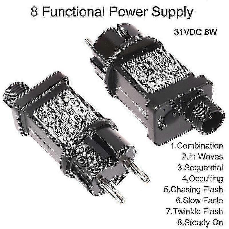 AC 220v till 31vdc 6w 8 Funktionell Selv LED-lampdrivrutin Eu Plug Switch Adapter