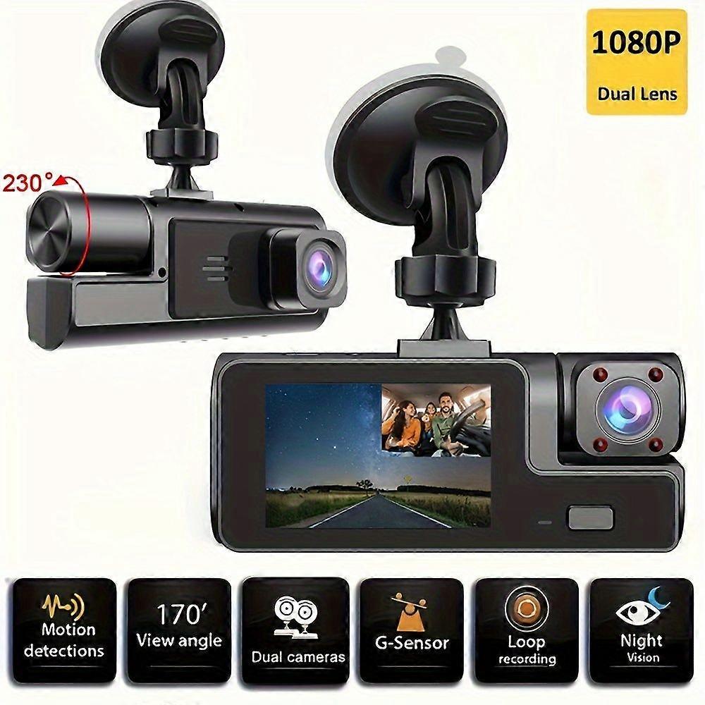 Cameră auto ZKCAMSPY HD 1080P - unghi larg de 170°, vedere nocturnă, senzor G, înregistrare în buclă și detectare a mișcării pentru mașini