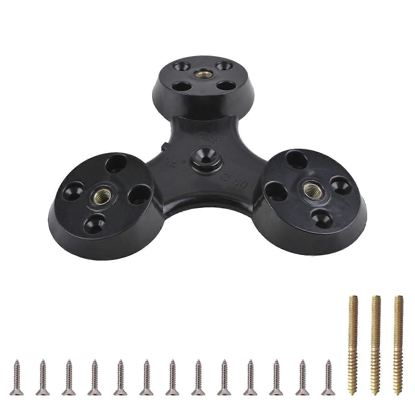 1Set ABS PLASTIC STAFF FOOT LINK LEATHER, 15 DEGREE Angle Plastic Table Packing Mounting Hardware