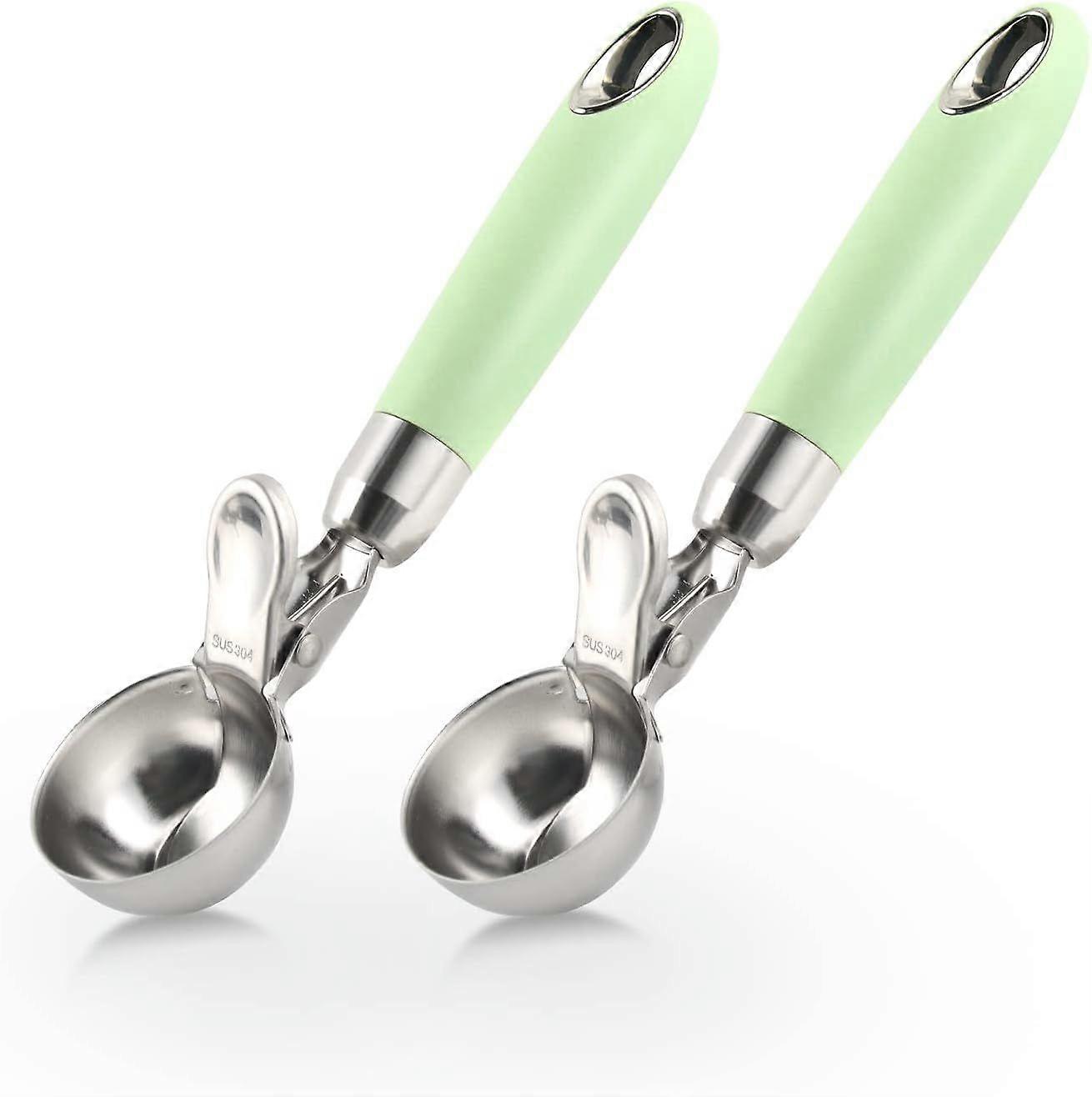 Ice Cream Scoop, Stainless Steel Ice Cream Scoop with Ejector, Po