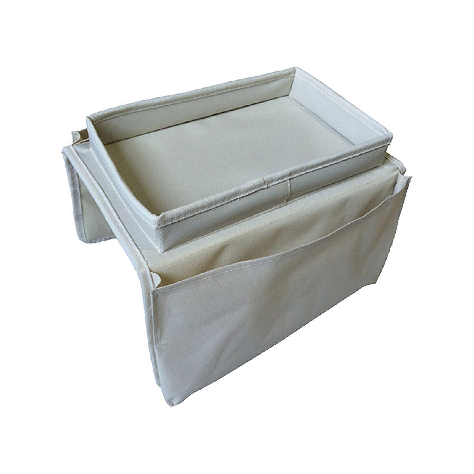 Couch Sofa Tray Armrest Organiser Couch Caddy Sofa Armrest Bag Bedside Storage Hanging Organiser Beiges