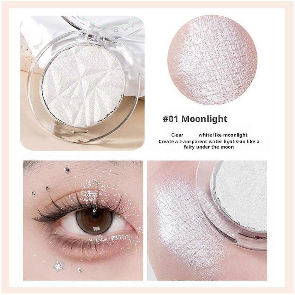 Luminous Highlighter Powder Soft Glow Highly Pigmented Long Lasting Makeup Shimmering Face Highlighter for All Skin Tones