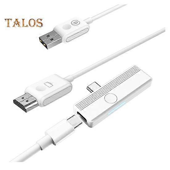 Wireless Type-C Video Transmitter And Receiver Extender for IPhone Screen Mirroring Transmitter for Screen Extension Mirroring And More