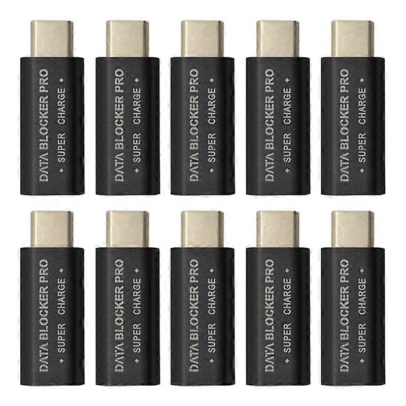 10Pcs USB Type-C Data Blocker Change Connector for Blocking Data Sync