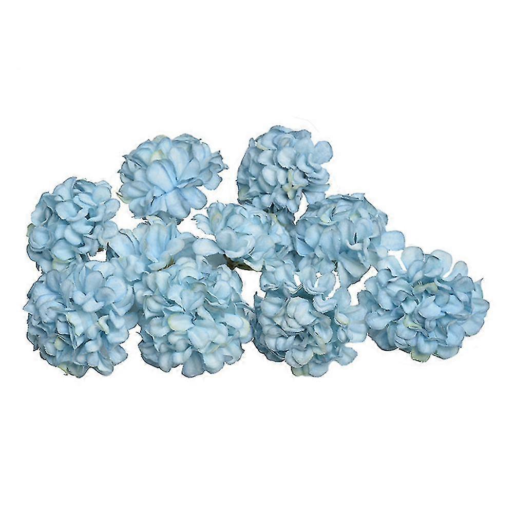 Blooming Bouquet 10Pcs Simulation Flower Heads Artificial Hydrangea DIY Accessories Home Decor