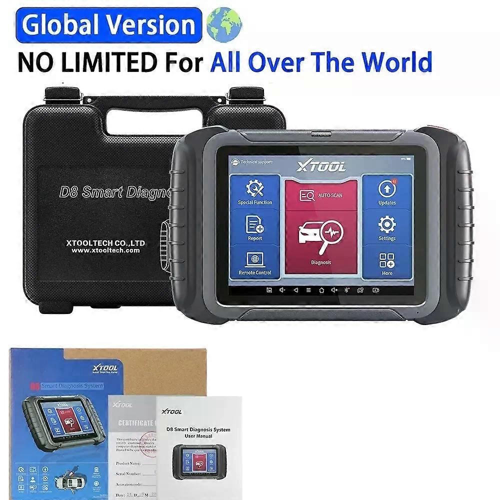 XTOOL D8 All System Car Diagnose Tool ECU Coding Active Test Automotive Scanner 38 Reset Key Programming With Topology Map