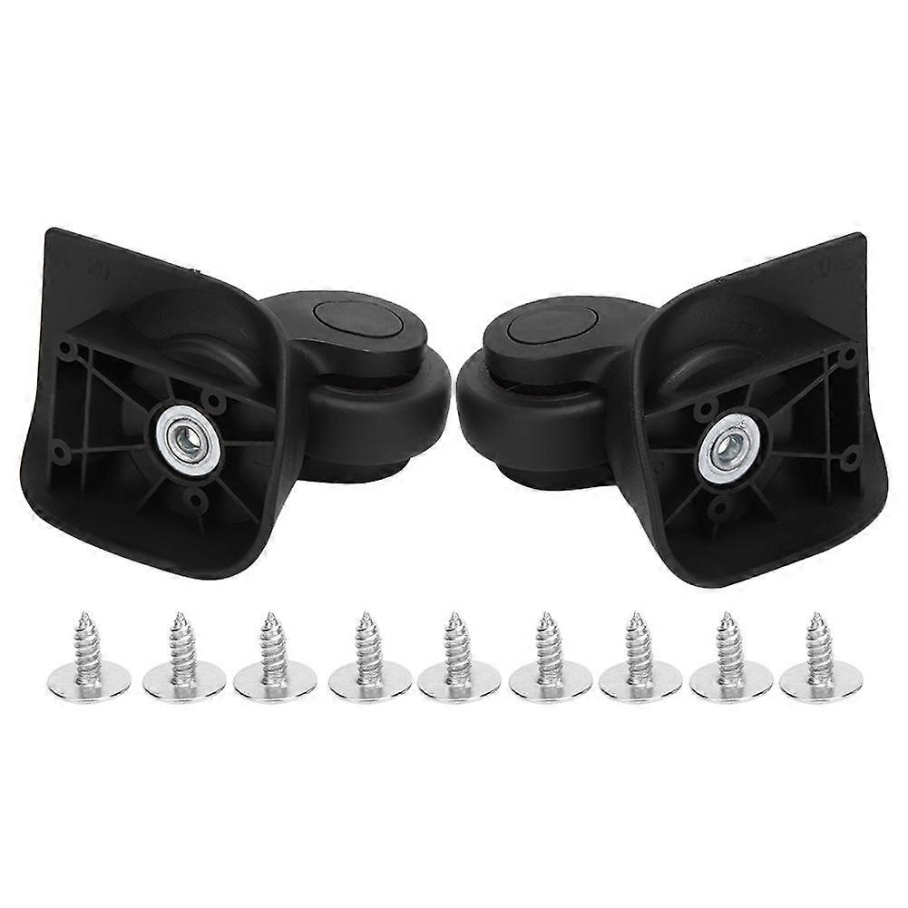 A Pair Mute Luggage Wheels Universal Suitcase Replacement