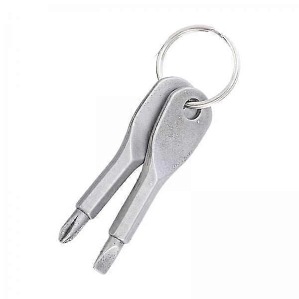2x Screwdriver Set, Flathead And Screwdriver, Key Chain Screwdriver, for Men's