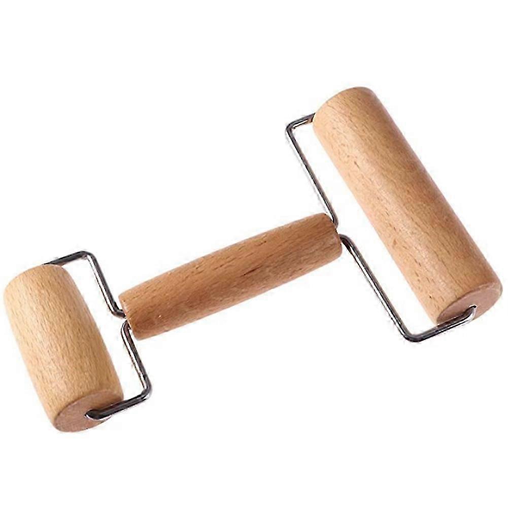 Wooden Pastry Pizza Roller Rolling Pin T Shape Dough Roller for Baking Cooking Tool and Roller