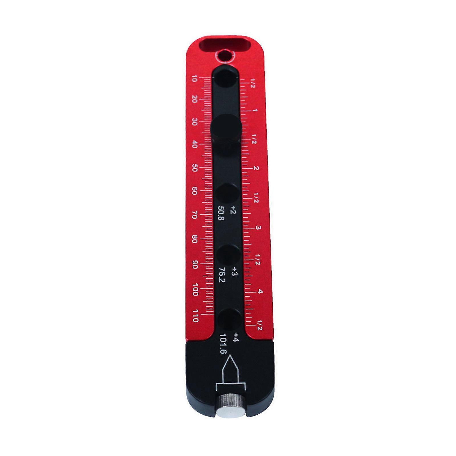 Drawing Compasses Woodworking Compasses Scriber Metric Inch Double Scale Circle Ruler Fixed-point Marking Gauge 195mm