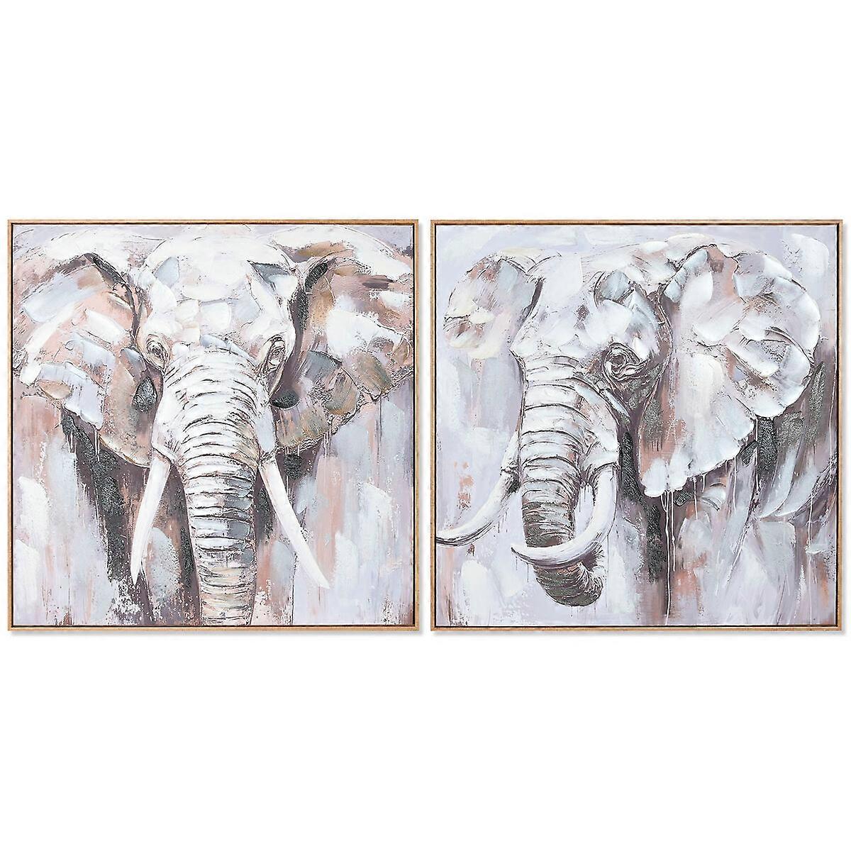 Canvas Home ESPRIT polystyrene Canvas 80 x 3.5 x 80 cm