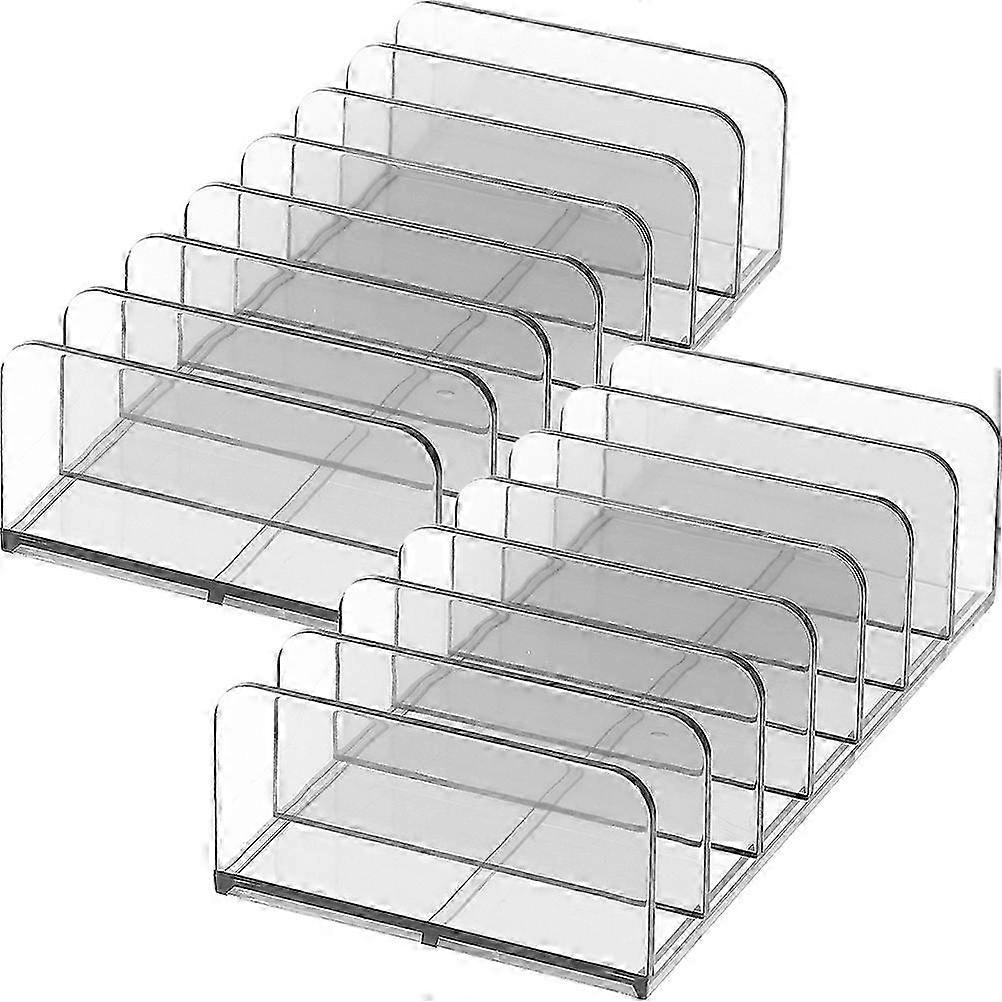 2pcs Makeup Palette Organizer Eyeshadow Holder Storage Box 17x8cm