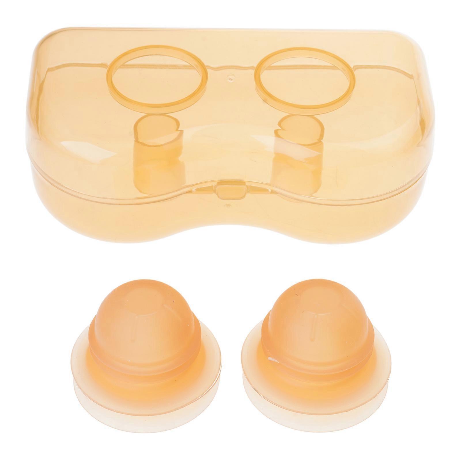 1 Paar Nippel Corrector Puller Sauger mit Aufbewahrungskoffer Nippel Corrector Silikon Nippelsauger für Schlupfnippel