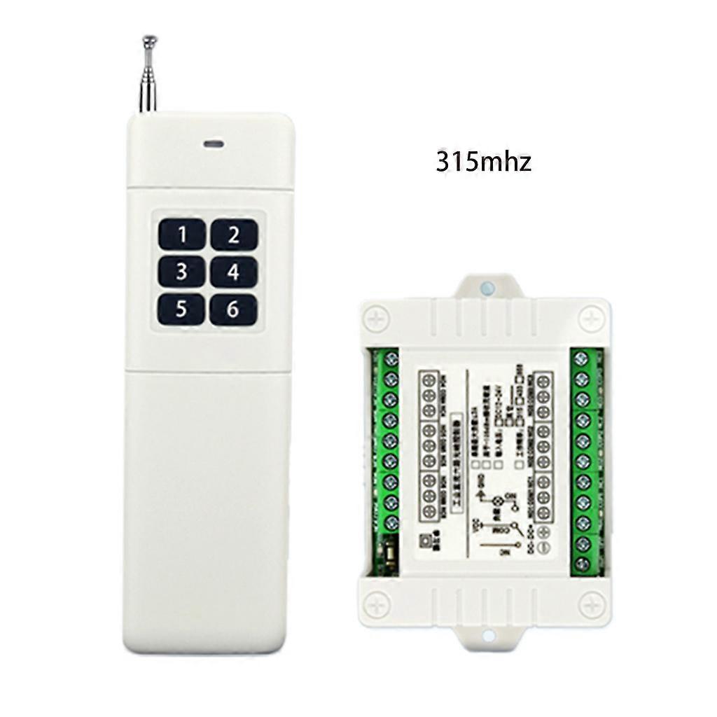 for DC 12v 6ch 6ch Rf 315/433mhz ,3000m Long Distance, Transmitter + Receiver,Wireless Remote Control